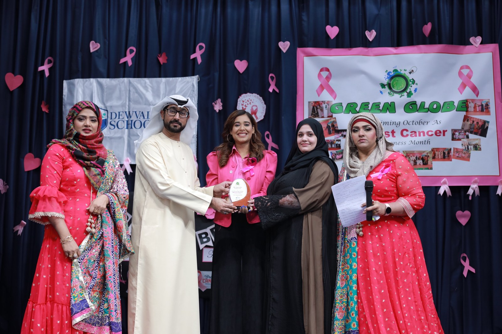 Pooja Sudha hosting the Dewvale breast cancer awareness event