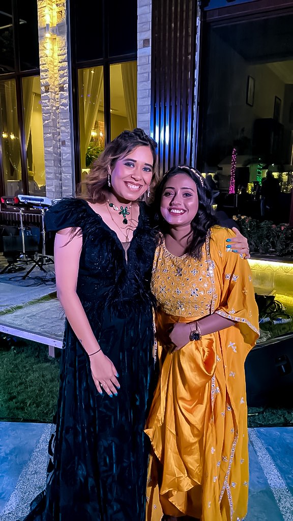Pooja Sudha at an outdoor evening gala