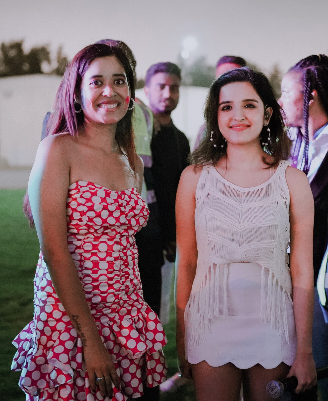Pooja Sudha at a Holi festival celebration