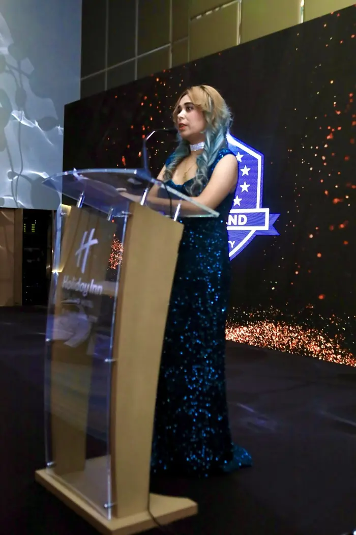 Pooja Sudha hosting an awards night at Holiday Inn