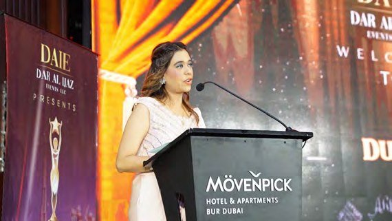 Pooja Sudha hosting at Movenpick Hotel Bur Dubai