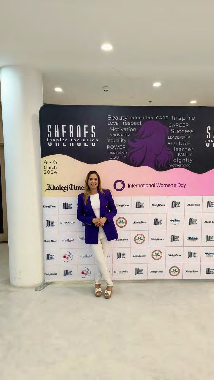 Pooja Sudha at the SHEROES Khaleej Times International Women's Day event